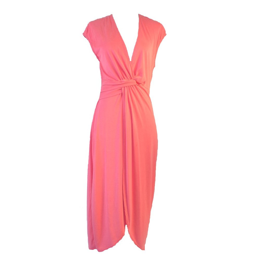 Everly V-Neck Tulip Split Dress